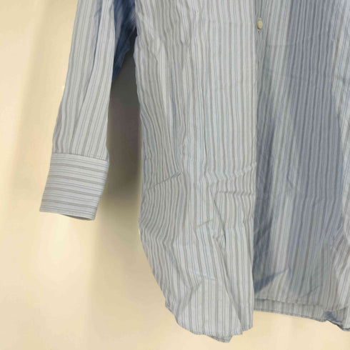 エルメネジルドゼニア Ermenegildo Zegna regular fit マチ付き コットン ストライプシャツ メンズ  40 15 1/2